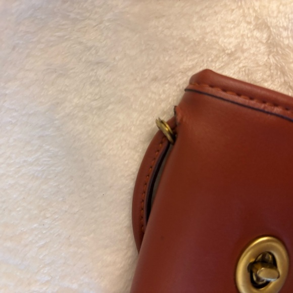 Coach Brown Crossbody Bag with Signature Pattern - Picture 8 of 10